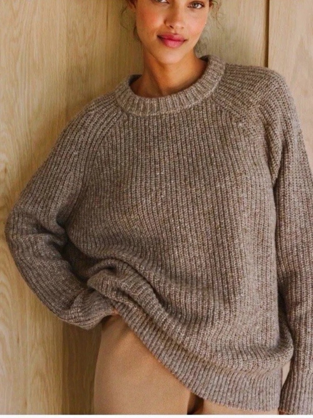 Jenni kayne fisherman size medium taupe